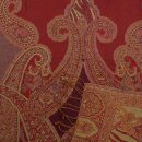 Wendestola PAISLEY weinrot-curry 180x65cm Wolle