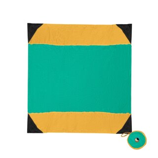 Beach Blanket -  Green/ Dark Yellow