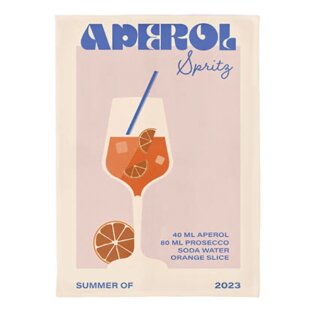 Organic kitchen towel - Aperol Summer of 2024