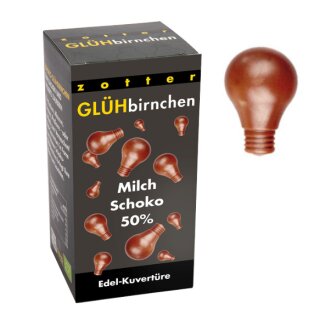 Glühbirnchen Dunkle Bergmilch 50% (130g)