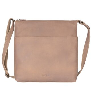 Handtasche SAMIA taupe, Rindsleder