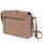 Handtasche SUNITA klein taupe, Rindsleder