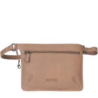 Gürteltasche ELEGANCE taupe, Rindsleder