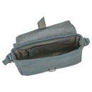 Handtasche SUNITA klein rauchblau, Rindsleder