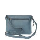 Gürteltasche ELEGANCE rauchblau, Vintageleder