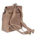 Rucksack CITY taupe, Rindsleder