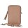 Handtasche SMARTPHONE TUSSEL taupe, Rindsleder