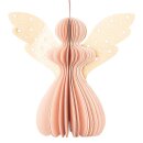 Baumschmuck Engel Origami 7cm rose Sterne, Papier