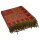 Wolldecke Plaid 200x140, PAISLEY, rot-curry, 100 % Wolle