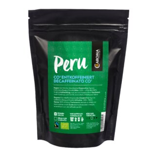 Caroma PERU entkoffeniert CO2 Bio Fairtrade 250g