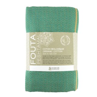 Fouta-Badetuch SAND L Türkisgrün