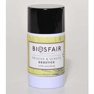 BIOSFAIR Deostick, Frische & Schutz, 50g