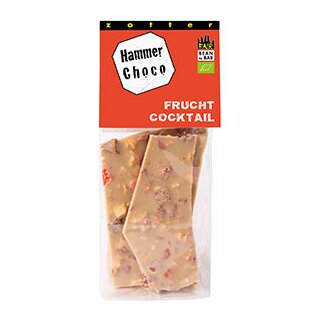 Hammerschoko Fruchtcocktail  Erdbeer, Maracuja, Marille (100 g)